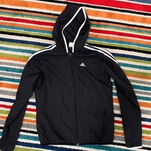 adidas zip up wind breaker